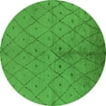 thumbnail image 1 of Ahgly Company Indoor Round Solid Green Modern Area Rugs, 4' Round, 1 of 4