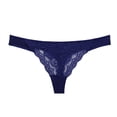 thumbnail image 2 of HUPOM Cute Underwear For Women Panties For Girls Thong Leisure Tie Seamless Waistband Blue L, 2 of 4