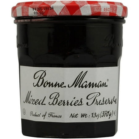 Bonne Maman Mixed Berry Fruit Preserves, 13 oz, (Pack of 4)