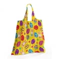 thumbnail image 2 of Easter Portable Fabric Shopping Tote, Funky Colorful with Different Patterns Daisies and Bunny Characters, Everyday Use Foldable and Study Grocery Market Bag, Multicolor, by Ambesonne, 2 of 4
