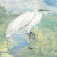 thumbnail image 2 of Pinto, Patricia 12x12 White Modern Wood Framed Museum Art Print Titled - Wild Egret, 2 of 4
