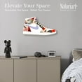 thumbnail image 3 of Floral Sneaker Shape Die-Cut Acrylic Wall Art, 1 Panel, 19 x 10.5, Blush Bloom, 3 of 7