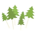 thumbnail image 6 of WHAMVOX  10 Pcs Cake Picks Dessert Toppers Christmas Tree Party Supplies Decor Green, 6 of 8