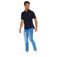 thumbnail image 3 of Camisa cuello sport, confeccionada en shifón Marino 770187 azul G Incógnita 770187, 3 of 6