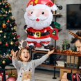 thumbnail image 4 of 50/1 piezas de globo de aluminio navideño con forma de hombre de jengibre, Papá Noel, árbol de Navidad, decoración para fiesta de Navidad, juguetes para niños, regalos, 4 of 5