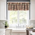 thumbnail image 5 of Floral Kitchen Valance, William Morris Art Botanical Printed Small Window Treatments for Kitchen Living Room Bathroom Cafe Decor Rod Pocket Vintage Retro Valances 54x18 Inch, 1 Panel, 5 of 5