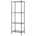 thumbnail image 4 of UBesGoo 4-Tier Black Steel Wire Shelving Unit Storage Rack, 18"D x 12"W x 50"H, 4 of 8