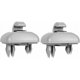 thumbnail image 1 of Juego de 2 ganchos para parasol de coche compatibles con Audi A1 A3 A4 A5 Q3 Q5 (8e0 857 562) A7 B6 B7 B8 S4 S5, color ceniza, 1 of 5