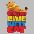 thumbnail image 2 of Girl's The Garfield Movie Gorgeous Loveable Kitty Cat  Graphic Tee Athletic Heather Small, 2 of 5