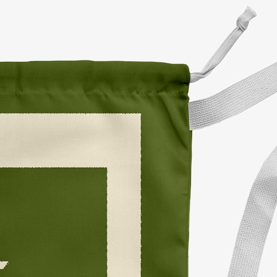 Simply Daisy Joy 18 x 29 in Fern Green Laundry Bag
