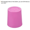 thumbnail image 4 of Uxcell 4" Round Plastic Planter Flowerpot Container Indoor Outdoor, Pink 8 Pack, 4 of 6