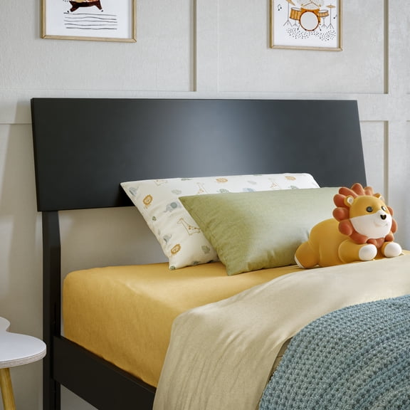 Bradford Twin Solid Wood Headboard in Black