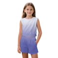 thumbnail image 3 of chaqlin Girl's 2-Piece Matching Set Sleeveless Tank Top and Soft Athletic Shorts with Pockets Summer Sport Athletic Outfits Toddler to Big Kid (5-14Y), 3 of 7