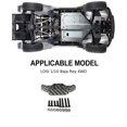 thumbnail image 2 of Torre de choque frontal ajustable Bewildely de fibra de carbono para 1/10 LOSI Baja Rey 4WD, 2 of 6