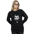 thumbnail image 2 of DC Comics Womens The Joker Big Face Sweatshirt, 2 of 5
