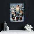 thumbnail image 4 of Nawypu  Santa Claus With Two Children In Winter Poster Canvas Wall Art Print Room Wall Decor Bedroom Aesthetic Living Room Decor Christmas Gift (16x24inch-No Framed), 4 of 4