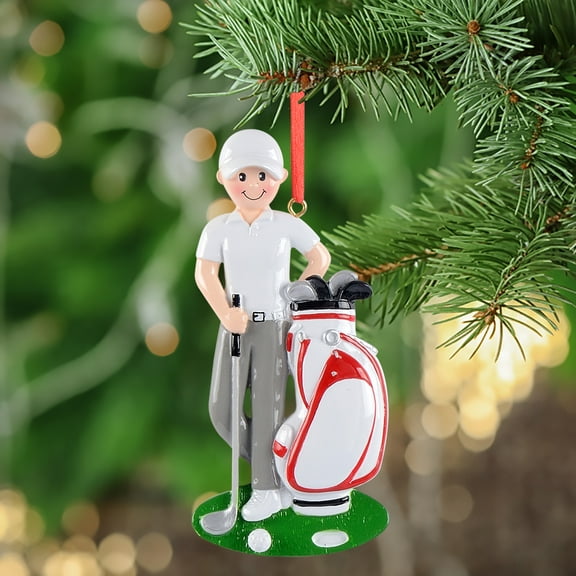 Maxora Personalized Christmas Gift Customized Sport Ornament Golf Boy Free Customize