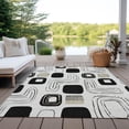 thumbnail image 6 of Addison Rugs Chantille Indoor/Outdoor Transitional Geometric Ivory Washable Rectangle Rug, 9' x 12', 6 of 6