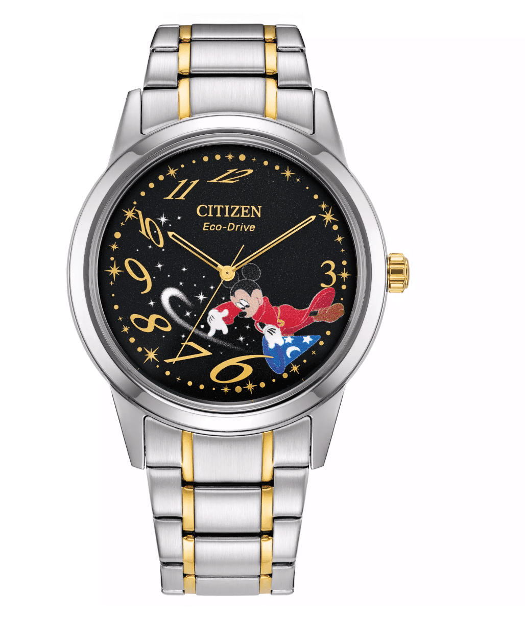 Disney Parks Mickey Mouse Golf Stainless Steel Eco-Drive Watch