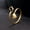 Gold I, variant on Stainless Steel Heart 26 A-Z Initial Letters Open Ring Adjustable Women Party-Gold Q