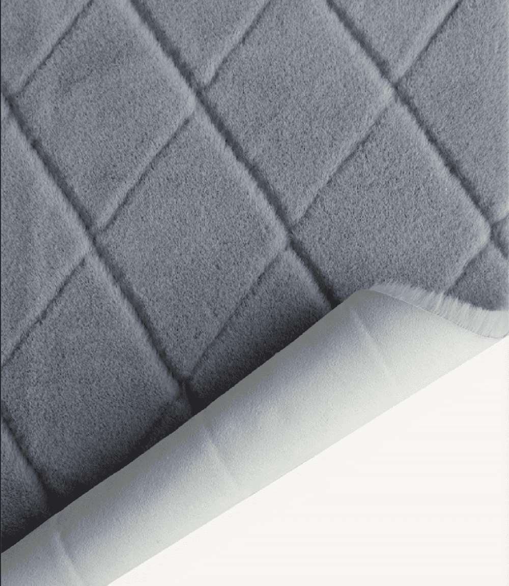 Better Homes & Gardens, Grey Faux Rabbit Fur Runner, 20" x 60"