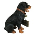 thumbnail image 5 of Guest Welcome Realistic Rottweiler Dog With Jingle Collar Sign Decor Statue 13"H, 5 of 7