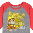 thumbnail image 3 of Paw Patrol - Rubble & Crew - Rubble On the Double - Toddler & Youth Raglan Graphic T-Shirt, 3 of 7