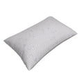 thumbnail image 5 of ZNDUO Rectangular Plush Cushion Cover, Gray Abstract Lines Pattern Non-Pilling Hidden Zip Bedroom Sofa Pillowcases, 16"x24", 5 of 8