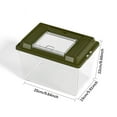 thumbnail image 7 of balikha Turtle Bathing Tub Reptile Breeding Box, Amphibians Breeding Box Portable Small Carrying Case Food Feeding Box for Turtles, green, 7 of 7