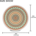 thumbnail image 4 of SKYSONIC Mandala Round Tablecloth 60In,Table Cover Water Resistant Spill Proof Large Table Cover for Indoor & Outdoor Family Gathering Dinner, Hotel, BBQ, 4 of 7
