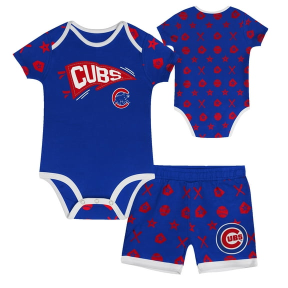 Infant  Royal Chicago Cubs On Deck 2-Piece Diaper Cover Set