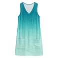 thumbnail image 6 of Lenpel Knee Length Sundresses for Women V Neck Sleeveless Loose Fit Tank Dresses with Pockets Casual Beach Vacation Outfits, 6 of 6