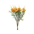 thumbnail image 3 of Latrodar Simulated Flowers Five Blossoms Home Decor Vase Flower Arrangement Outdoor Wedding Gardening Decoration Fake Flowers Household Items for New Home Orange Plastic, 3 of 6