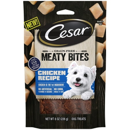 Cesar Meaty Bites Grain Free Dog Treats Chicken Recipe, 8 oz. (Best Way To Treat Mosquito Bites)