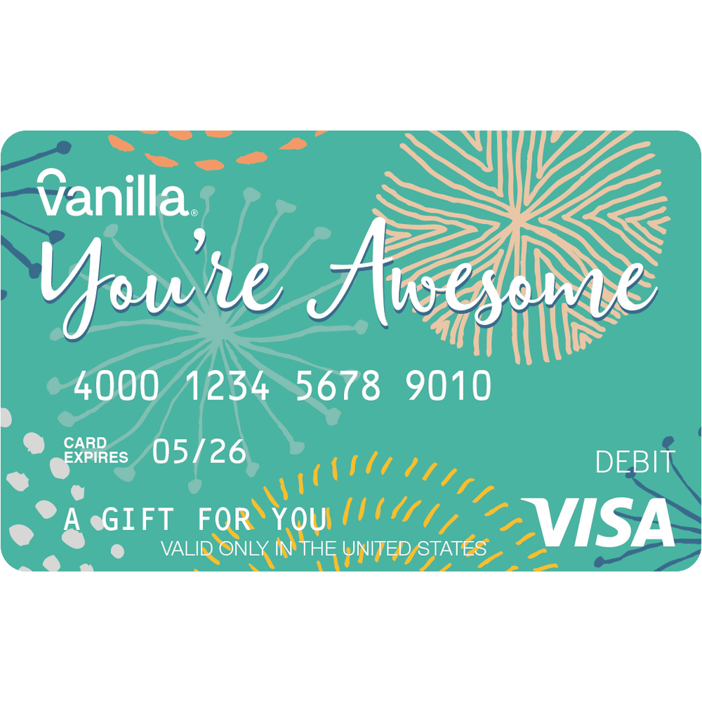 $25 You're Awesome Vanilla eGift Visa® Virtual Account ...