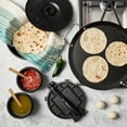 thumbnail image 2 of INFUSE 6 Piece Tortilla Set with Pre-Seasoned Cast Iron Tortilla Press, Tortilla Warmer, Bowls & Spoons, Black, 2 of 10