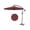 Claret, variant on Arigeas 10FT Cantilever Umbrella with Cross Base, Outdoor Offset Patio Umbrella with Tilt and Crank Lift
