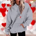 thumbnail image 2 of Enjoytime Sweatshirt for Women Casual Hoodies Long Sleeve Lightweight Pullover Tops Print Loose Sweatshirt with Pocket Oversized Outerwear Womens Tops, 2 of 5