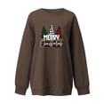 thumbnail image 2 of Qiopertar Blouse de Noël pour Femmes Mode Automne Imprimée Manches Longues Col Rond Pull Décontracté Offres de la Semaine Liquidation à Moins de 5$ jusqu'à 90 % de Réduction, 2 of 6