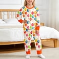 thumbnail image 2 of Toddler Easter Pajamas For Kids Crewneck Long Sleeve Top Pants Bunny Printed Pajamas Set 2-3 Years Pajamas Girls, 2 of 4