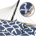 thumbnail image 4 of SUNCREAT Polyster Double Portable Hammock with Stand Included,Extra Large Two Person Hammock, Blue Pattern, 4 of 8