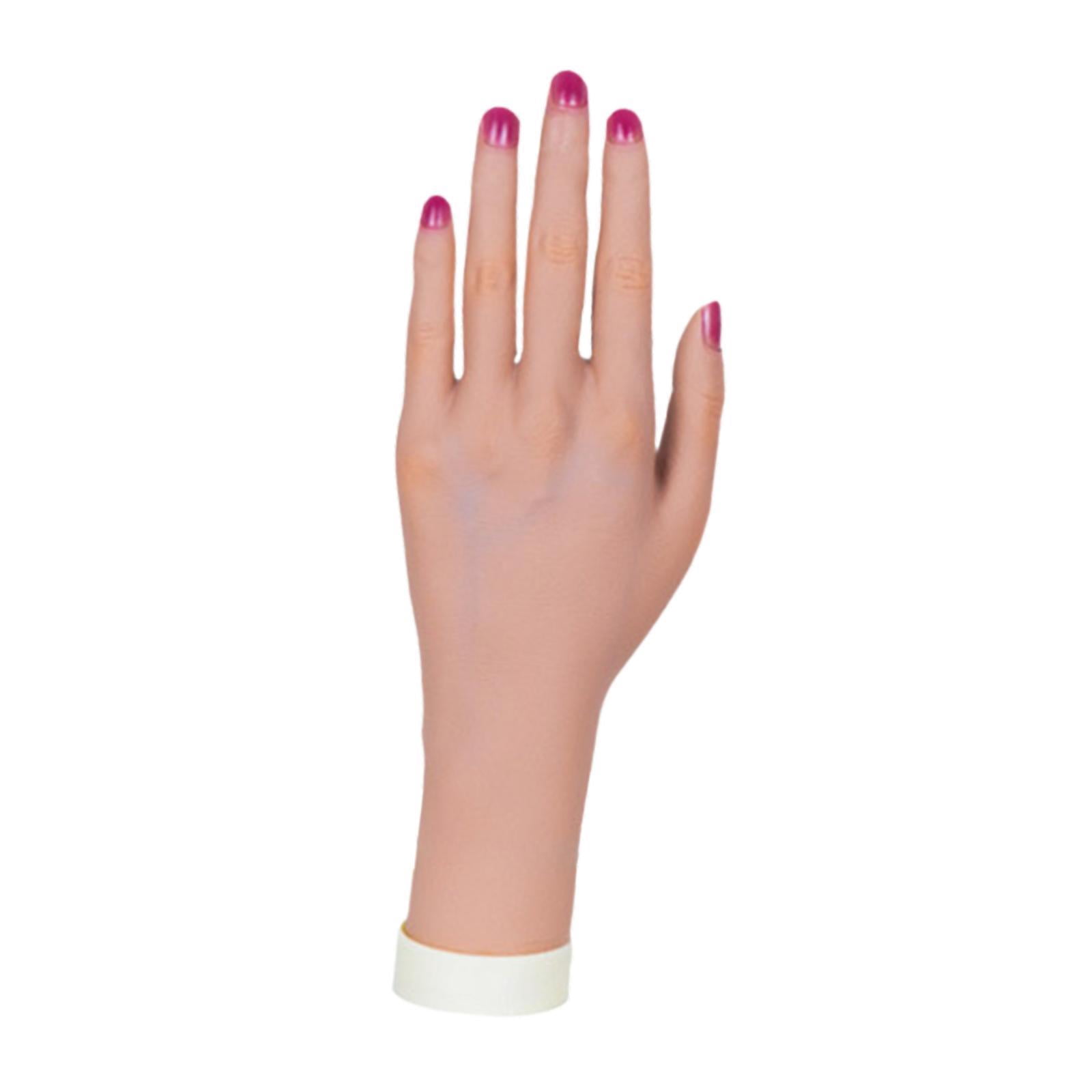 Bothyi Practice Mannequin Hand for Rings Photo Props Acrylic Nails Practice Training skin left hand