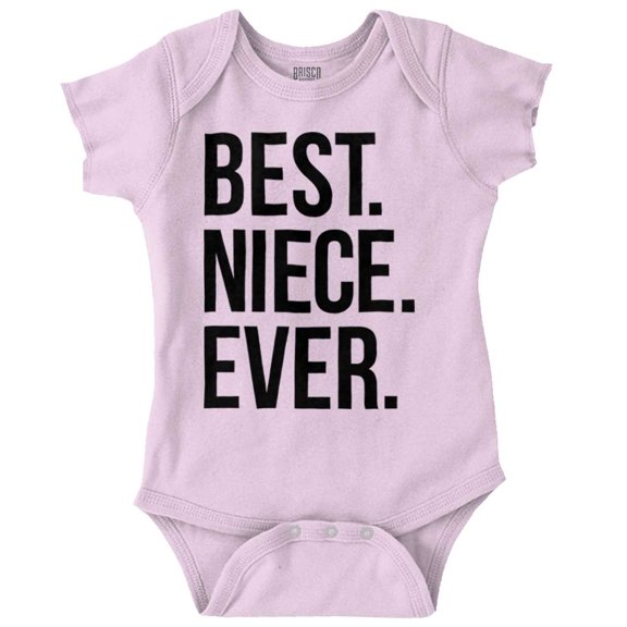 Best Niece Ever Cute Family Relative Bodysuit Jumper Girls Infant Baby Brisco Brands NB