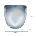 thumbnail image 2 of 3-Snap Bubble Wind Shield Visor For Biltwell Gringo&Bonanza Motorcycle Helmet, 2 of 8