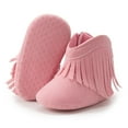thumbnail image 5 of Eltusu Baby Girls Boots, Cotton Thermal No Slip Soft Bottom Winter Shoes Pink Size 0-18 Months, 5 of 7