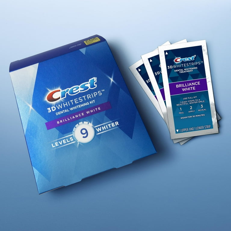 Crest 3D Brilliance White Teeth Whitening Strips, 32 Count Kit Crest 3D Brilliance White Teeth Whitening Strips, 32 Count Kit