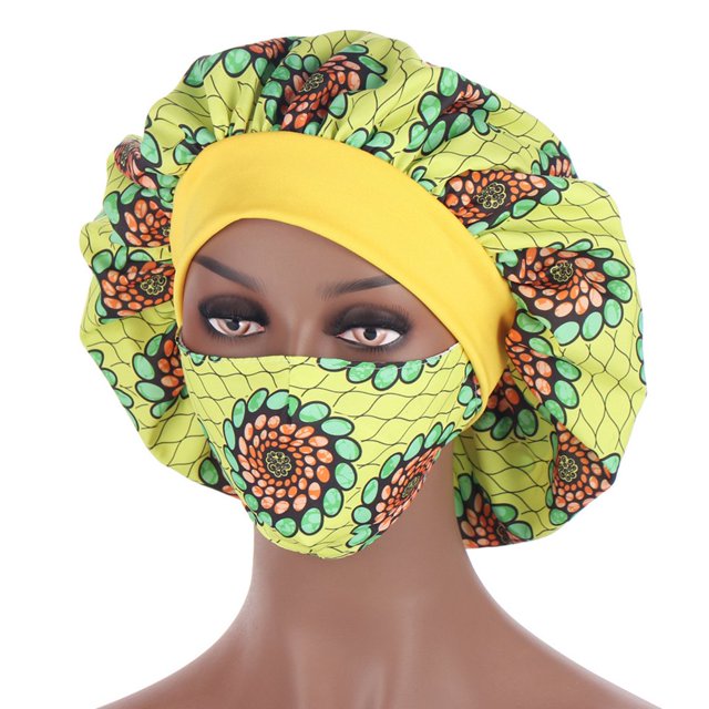 Chapeau Femmes Chapeaux Rouges Modèle Africain Femmes Réglables Large Bande Élastique Bonnet de Nuit pour Parti