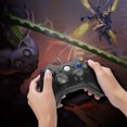 thumbnail image 3 of Mando de juegos con cable negro para Microsoft Xbox 360 PC WIN 7 8 10 Joystick, 3 of 8