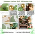thumbnail image 3 of SPECOOL Sage Green Balloons Arch Garland Kits, Kids Birthday Baby Shower Wedding Party Decor Supplies, DIY Olive Green and Gold Latex Balloons for Forest Safari Jungle Tropical Theme Decorations, 3 of 8