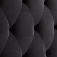 thumbnail image 5 of Rest Haven Raleigh Tufted Velvet Upholstered Headboard, Queen, Black, 5 of 10